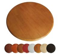 Generico 80cm Piatto Rotante Lazy Susan In Legno, Grande Piatto Girevole Da Tavola, Vassoio Rotante Da Tavolo Rotondo Per Ristoranti E Hotel(Teak,80cm/32)