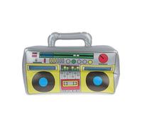 Generico 80s 90s Inflatable Party Props - Retro Boombox, Mobile Phone & Microphone Set, Hip Hop Theme Party Decorations, Blow Up Photo Booth Props For Birthdays & Throwback Events