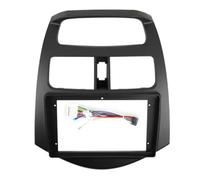 Generico 9 Pollici Car Dvd Frame Audio Dashboard Trim Kit Pannello Radio Grande Schermo MP5 Multimedia Playe per Chevy per Spark 2010-2013 Cornice di Rivestimento per Autoradio(Frame Black-Cord)