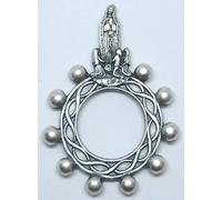 Generico 90.124.30 013 rosario da dito decina preghiera madre maria apparizione fatima argento