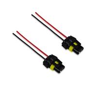 Generico 9005 9006 9012 HB3 HB4 Female Adapter Wiring Harness Sockets Wire Pigtail Connector for Auto Headlights Fog Lights, Automotive Accessories Replacement, 2 Pack Nylon Waterproof Plugs