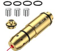 Generico 9mm/45ACP/40s&w/38SPL Cartouche D'entraînement Laser pour Systèmes D'entraînement au Tir à Sec Cartouches D'entraînement en Laiton de Qualité Supérieure H59 avec Pack de 6 Piles (9MM)