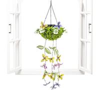 Generico A Farfalla - Con Rampicanti Lampada Appendibile Impermeabile | Luce Farfalla | Per Cortile, Giardino, Recinzione, Albero, Muro, Portico, Balcone