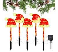 Genérico A Forma Di Bastone Da Solare Impermeabile Decorazione Bastone Da Passeggio Illuminato, Per Sentieri Ingresso Giardino Prato Cortile Casa Partito