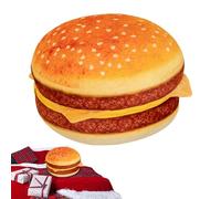 Generico a Forma di Hamburger - Morbido Divertente da Abbracciare - Peluche Cibo 40x40 cm,per Bambini Ragazzi e Adulti Decorazione Camera Salotto Regalo Natale
