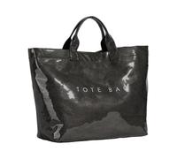 Genérico a mano: con stampa a lettere di tendenza, in carta con tasche multiple, a spalla ed elegante, accessorio da indossare tutti i giorni, materiale, nero, Consulte la descripción