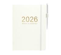 Generico A5 Notebook, 2026 Journal, Hardcover Planner, Daily Planning 144 Sheets with Calendar, Strong Travel Friendly Design, Compact Ideal for College, Business, Home, and Study Use