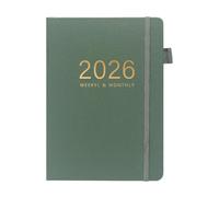 Generico A5 Writing Journal, 2026 Hardcover Calendar Notebook with 144 Sheets, Premium Paper Design, Flat Binding, Great for Travel Business College School Study Meeting Home Organization