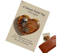 Generico Abbracci Per Gli Amici,Cuore e Teschio Ricordo Fatto a Mano - Cartolina Da Collezione Abbraccio,Per Le Feste San Compleanno Colleghi Donne Uomini Amanti Bambini Adulti Buona Cura Amico