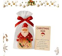 Genérico Abbraccio Di Babbo Natale,Souvenir Con Babbo Natale | Carte che Scaldano il Cuore con Borse | Per Bambini Adulti Donne Ragazze Amici Famiglia Compagni di lavoro