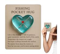 Generico Abbraccio per la - Souvenir Di Incoraggiamento A Forma Di Cuore - Cartolina Ispirazionale Da Ricordo - Per tore Fidanzato Marito Figlio Nonno Collezionista Compleanno Festa Del Papà Natale