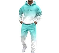 Generico Abiti da per l'uso quotidiano e più comodi. Completo con cappuccio dalla vestibilità ampia, perfetto per tutte le stagioni. Outfit elegante e versatile per ogni occasione. (Light Green, XXL)