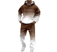 Generico Abiti da per l'uso Quotidiano e più Comodi. Completo con Cappuccio dalla vestibilità Ampia, Perfetto per Tutte Le Stagioni. Outfit Elegante e Versatile per Ogni Occasione. (Coffee, XL)