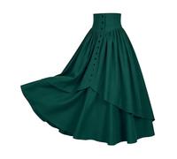 Generico Abiti Halloween Donna Abito Elegante Donna - Abito Lungo con Maniche in Stile Medievale Abito Lungo Letterario per Feste