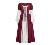 Generico Abiti Medievale Donna,Abito Antico Con Corsetto Regolabile Lungo Cerimoniale Per Teatro Eleganza Storica Raffinata Tessuto Prezioso Vestibilità Sofisticata Capo Sartoriale Scenico
