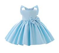 Generico Abito Bambina Elegante Vestito Elegante Bambina Vestito da Principessa per Bambina Vestito da Bambino di Un Anno Costume da Pianoforte di Compleanno Vestito Bambina (Sky Blue, 6-12 Months)