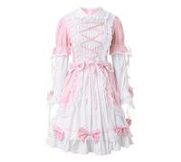 Generico Abito Carnevale Donna Lolita Gotico Stile Cortile Completo Carino due Pezzi per Principesse e Feste Abito Carnevale Donna