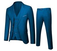Generico Abito Completo da Ragazzo Elegante 3 Pezzi Abiti da Cerimonia Bambino Giacca Slim Fit + Gilet + Pantaloni Set Tuta per Abbigliamento Gentleman Cerimonia Matrimonio Festa Costume
