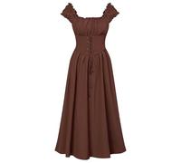 Generico Abito Da Donna Retrò Medievale Costume Vampiro Ragazze Cosplay Costumi Medioevo Vampiressa Bambina Felpa Con Cappuccio Vestito Vintage Pullover Lungo Feste Principessa Dresses