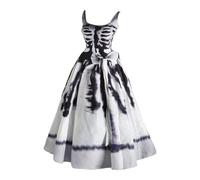 Generico Abito Da Donna Retrò Medievale Maxi Vintage Abiti Abbigliamento Rinascimentale Halloween Adulti Maniche Svasate Rinascimento Cosplay Costume Principessa