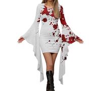 Generico Abito Da Donna Retrò Medievale Vittoriano Per Il Rinascimento Vintage Abiti Vestito Gotico Lungo Halloween Adulti Vampiro Costume Sera