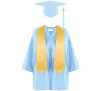 Generico Abito Da Laurea Per Bambini Per Studenti Delle Scuole Elementari Medie Uomo Donna Divisa Da Cerimonia Per L'asilo Abbigliamento Performante Uniforme Accademica Lavorata A Maglia