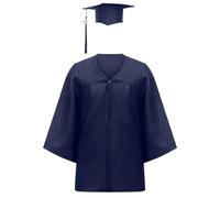 Generico Abito da Laureato Set Toga Ragazzo Ragazza 2-12 AnniAsilo Costumi Laurea e Tocco Cappello Laurea Costume da Laureato per Unisex Studenti Elementare Medi Linea Costume