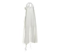 Generico Abito Da Vacanza Spiaggia Floreale 3D Slim Fit Elegante Con Scollo All'americana Di Nicchia Primaverile for Le Donne per feste, estate(White,L)