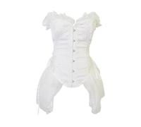 Generico Abito gotico da donna, con lacci, gotico, con pizzo, chiusura rinascimentale medievale, per carnevale, Halloween, feste, per cosplay comodo