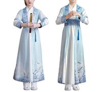 Generico Abito Hanfu Bambino Costume Tradizionale Cinese per Bambini Ragazzi Ragazze Tunica Antica Outfit Cosplay Abbigliamento Culturale Carnevale