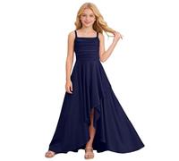 Generico Abito Lungo in Chiffon svolazzante per Ragazze, Damigella d'Onore Junior, Abito da Sposa, Abito da Cerimonia Comfort