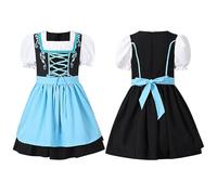 Generico Abito Oktoberfest per Bambini Set Abito Cosplay Cameriera Vintage