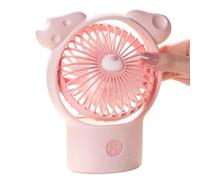 Generico Abs Epoxy Rechargeable - 13.4x15 Cm 156g Mini Handheld Fan | 3 Speed Angle Adjustable Portable Cooling | Usb Small Fan For Travel Outdoor Desktop | Lightweight Personal Breeze Black