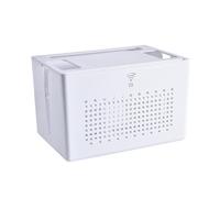 Generico ABS Router Storage Cabinet - Decorative Cable Concealer, Organizer with Cord Arrangement Compartment, Workspacee Clutter Reduction Solution | for Television Computer Networking Equipment