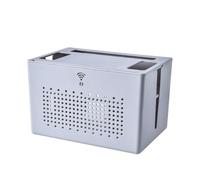 Generico ABS Router Storage Cabinet - Decorative Cable Concealer, Organizer with Cord Arrangement Compartment, Workspacee Clutter Reduction Solution | for Television Computer Networking Equipment