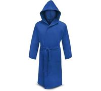 Generico accappatoio bimbo con cappuccio in microfibra tinta unita (BLU SCURO, 8-10 ANNI) INTIMOEGIDIO