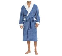 Generico Accappatoio da uomo in spugna premium Rapida Asciugatura Vestaglia media lunghezza taglie grandi scollo a V Calde Confortevole per Piscina, Palestra, Casa, Ospiti B&B