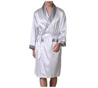 Generico Accappatoio Microfibra Uomo, Accappatoio Senza Cappuccio di Spugna Uomo con Cintura Tasche Perfetto Come Vestaglia Morbida O Come Asciugamano Accappatoio Piscina Uomo per Tutto I’Anno