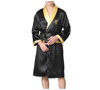 Generico Accappatoio Microfibra Uomo, Accappatoio Uomo Nido d'Ape in Spugna di Cotone Accappatoio Piscina Palestra Morbido E Assorbente Asciugatura Rapida Camicia da Notte Uomo per l'inverno