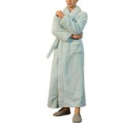 Generico Accappatoio Microfibra Uomo, Accappatoio Uomo Senza Cappuccio Spugna Morbido Look Partner Extra Lungo Senza Cappuccio Taglie Forti Caldo Comfort E qualità Camicia da Notte Uomo per l'inverno