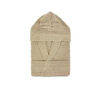 Generico Accappatoio unisex Calibrato uomo donna Sommaruga in spugna cotone 400gr e cappuccio (IT, Testo, 8XL, Regular, Regular, SABBIA)