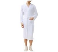 Generico Accappatoio Uomo Taglie Forti Tradizionale Stile Giapponese Yukata per Doccia e Bagno da Spiaggia Kimono Sottile tinta unita il viaggio la palestra