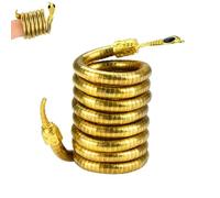 Generico Accessori Fitness a Forma di Serpente in Oro e Argento, Anelli da Allenamento in Metallo per Uomini, Adatti Sia per Principianti Che per utenti esperti-ITRF101 (Oro)