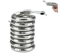 Generico Accessori Fitness a Forma di Serpente in Oro e Argento, Anelli da Allenamento in Metallo per Uomini, Adatti Sia per Principianti Che per utenti esperti-ITRF101 (Argento)