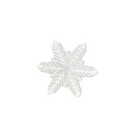 Generico Accessori for Cuscinetti da Sci con Fiocchi di Neve 3D, Materiale in PVC Antiscivolo, Trasparenti, squisiti e Leggeri, for Sport all'Aria Aperta Uomo Donna Offre Una Presa Extra(White)