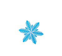 Generico Accessori for Cuscinetti da Sci con Fiocchi di Neve 3D, Materiale in PVC Antiscivolo, Trasparenti, squisiti e Leggeri, for Sport all'Aria Aperta Uomo Donna Offre Una Presa Extra(Blue)