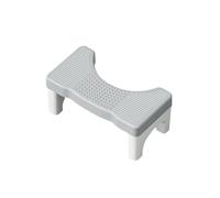 Generico Accessori for il supporto del piede sedile dello sgabello WC squatty vasino bagno(Grey-1PC)