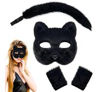 Generico Accessori Per Costumi Animali - Maschera Animale | con Guanti Reali Testa Traspirante Fascia Regolabile per Foto Mascotte Scuola COSPLAY