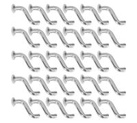 Generico Accessori Sicurezza Scaffalature Industriali Set 50 Pezzi Perno e Clip in Ferro per Carichi Pesanti, Ganci per Mensole Pallet, Montaggio Facile per Magazzini e Logistica