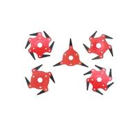 Generico Accessori universali for Tosaerba Testina di Taglio a Sei Lame Lama a Tre Lame Lama a Quattro Lame Lama a Cinque Lame Lama a Sei Lame Tosaerba(Red Three-Leaf Knife)